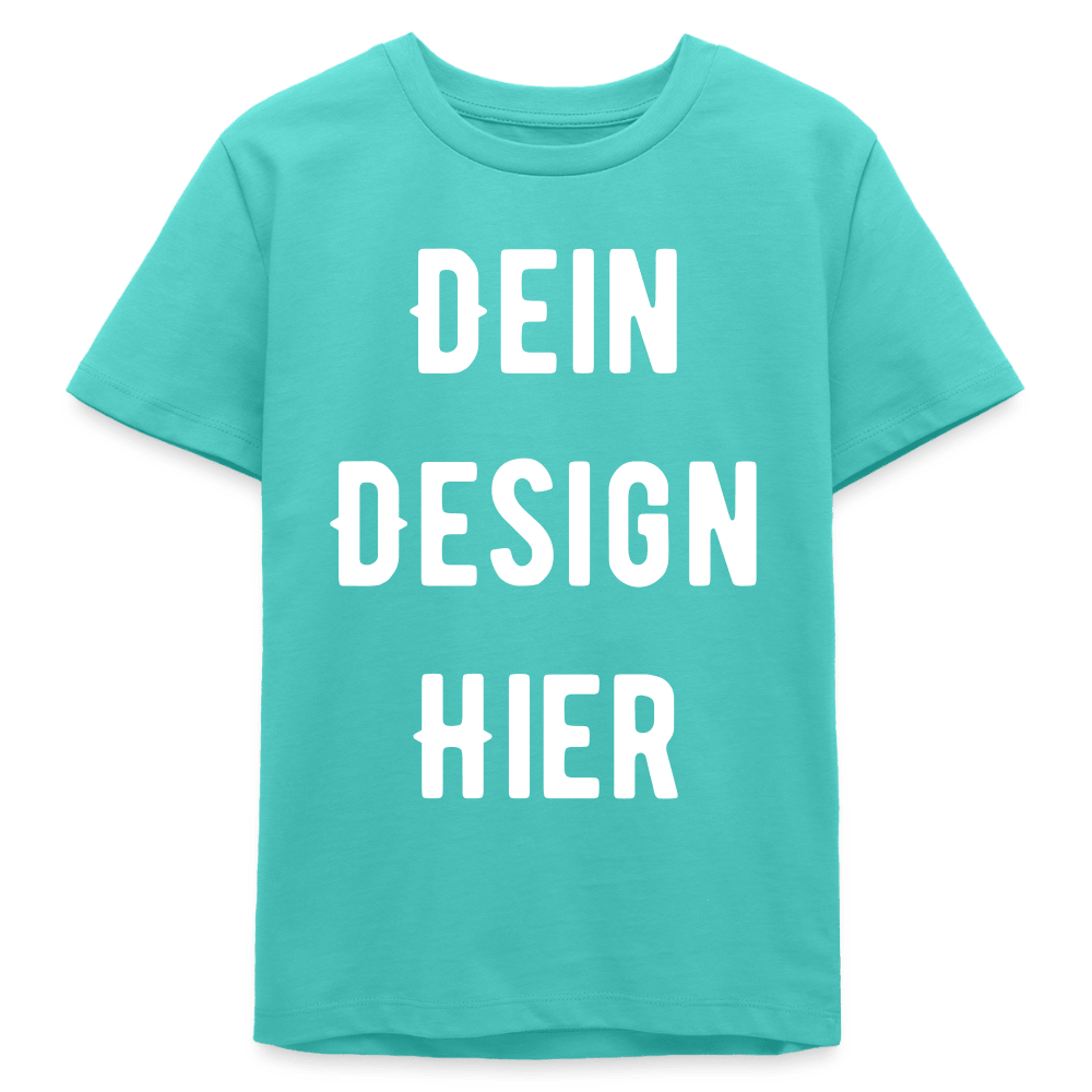 Bio Teenager T-Shirt MINI CREATOR - Poolblau