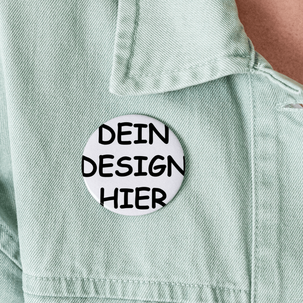 Buttons groß 56 mm (5er Pack) - Weiß