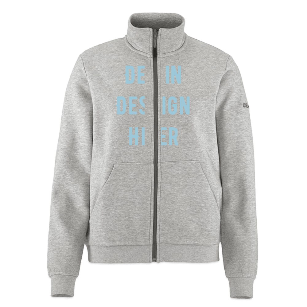 CRAFT Community 2.0 Frauen Sweatjacke - Grau meliert