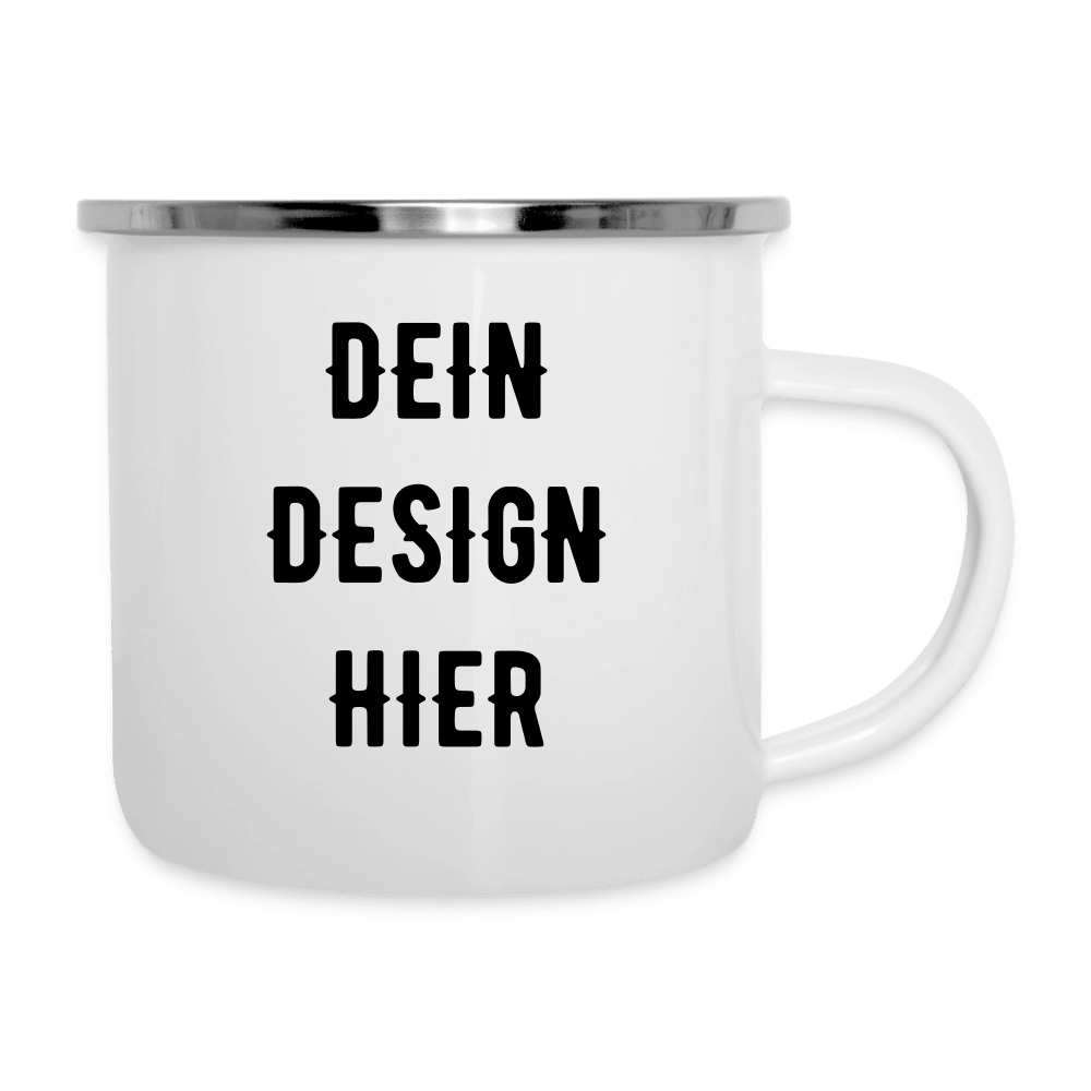 Emaille-Tasse - Weiß