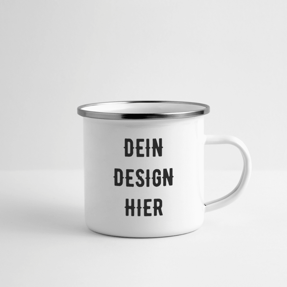 Emaille-Tasse - Weiß
