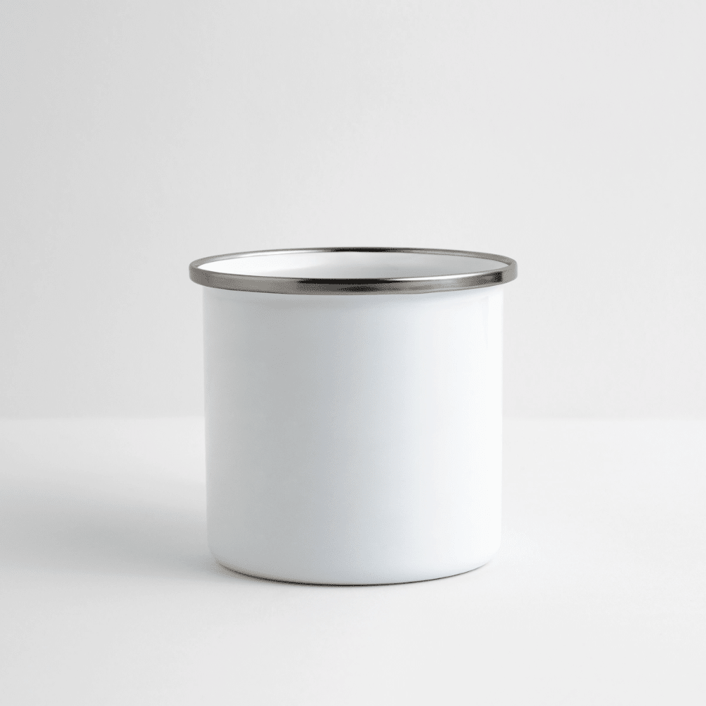Emaille-Tasse - Weiß