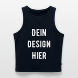 Frauen Cropped Tank Top - Navy