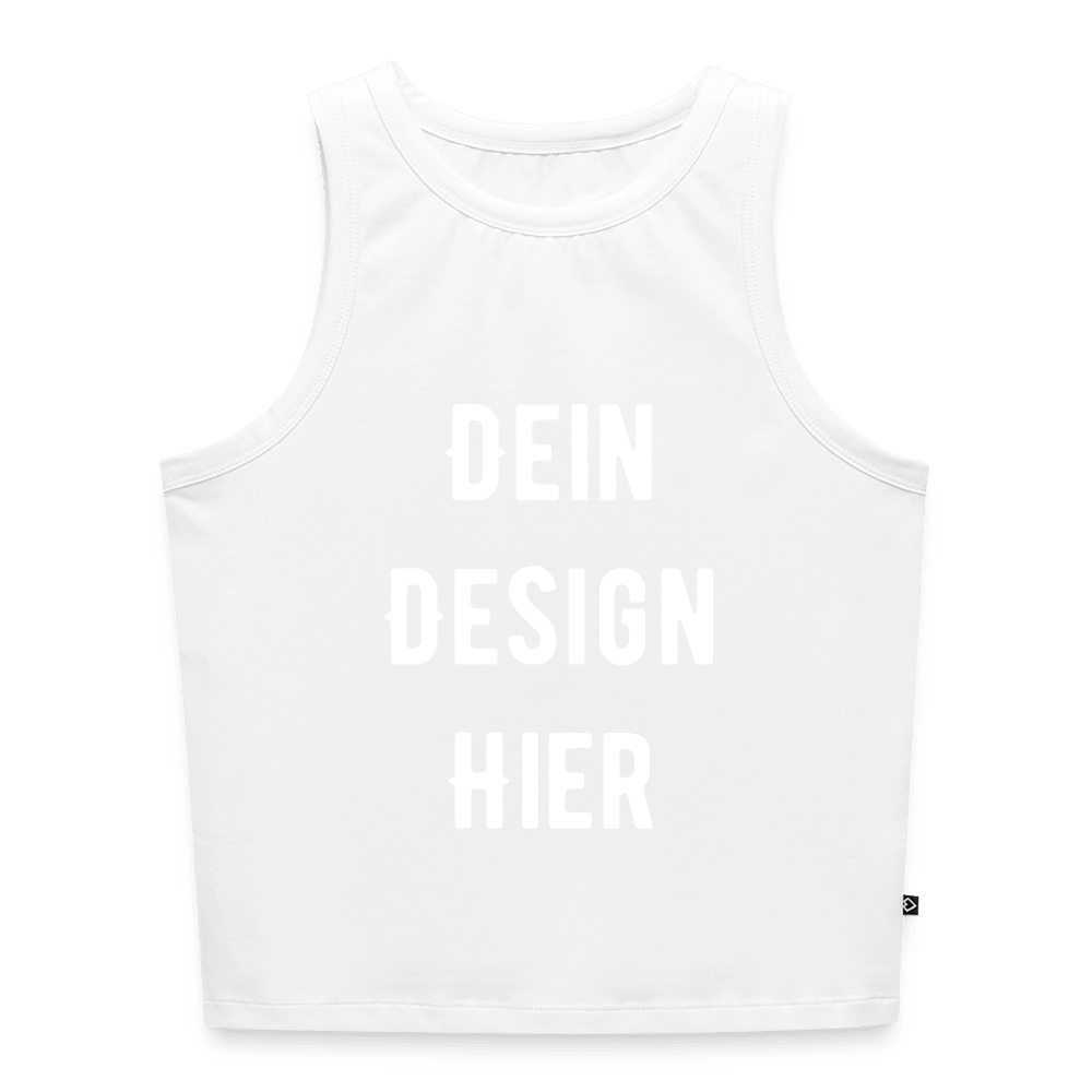Frauen Cropped Tank Top - Weiß