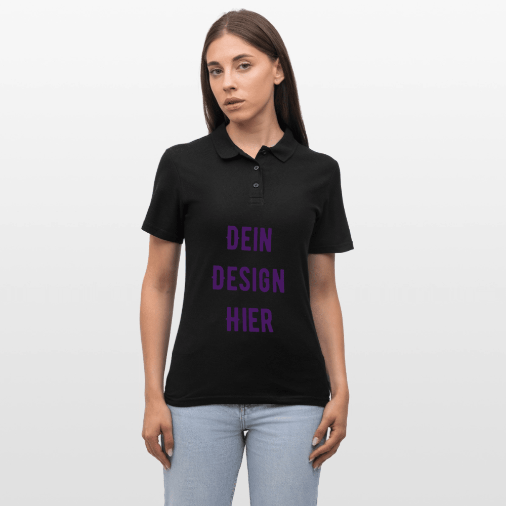 Frauen Polo Shirt - Schwarz