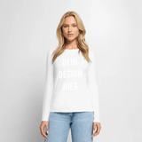 Frauen Premium Bio Langarmshirt - Weiß