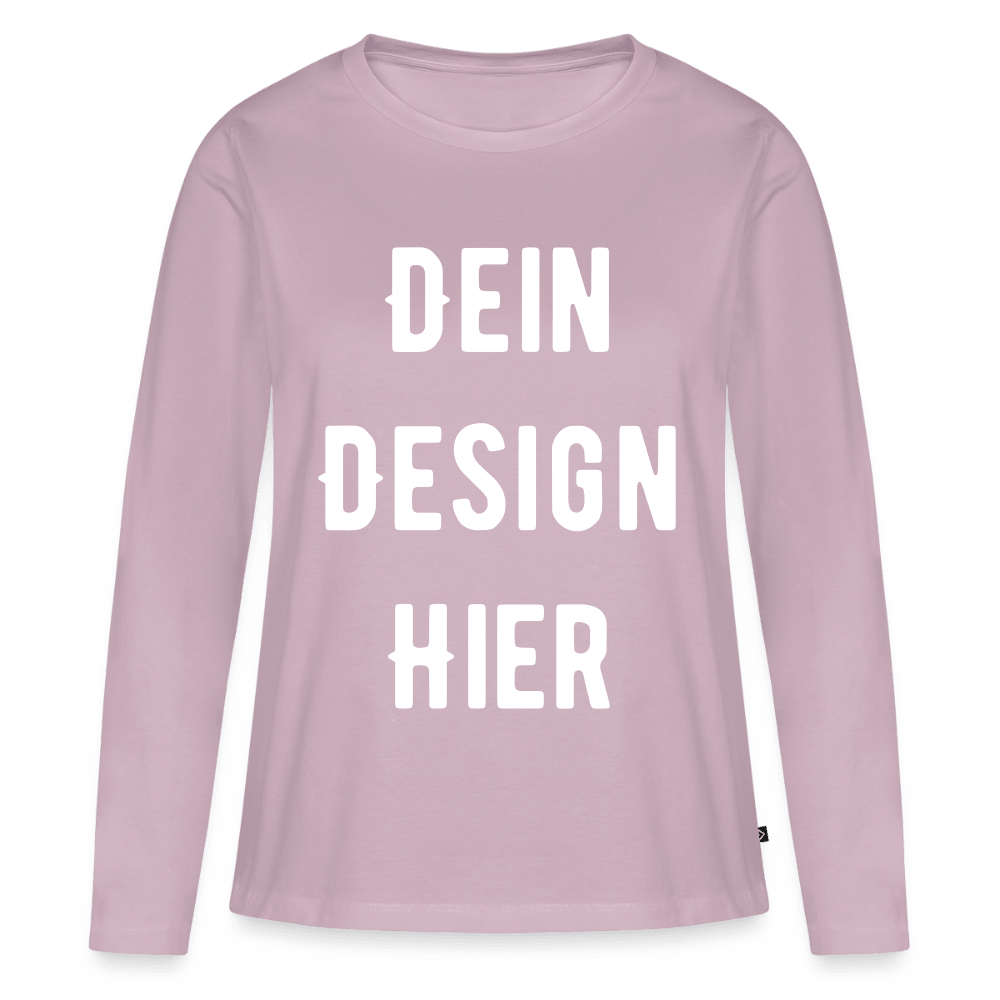 Frauen Premium Bio Langarmshirt - Altrosa