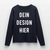 Frauen Premium Bio Langarmshirt - Navy