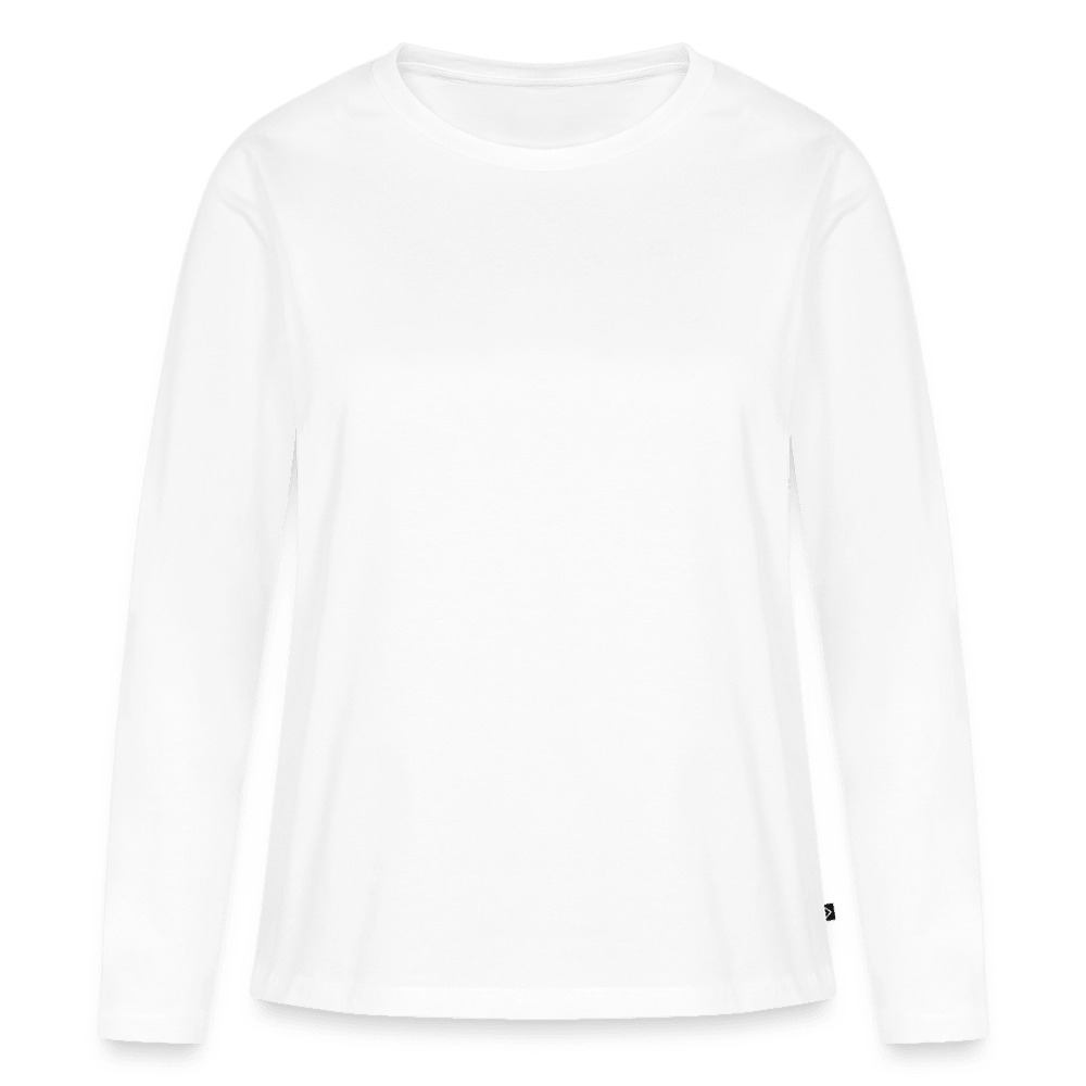 Frauen Premium Bio Langarmshirt - Weiß