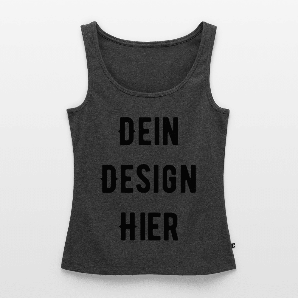Frauen Premium Bio Tank Top - Anthrazit meliert