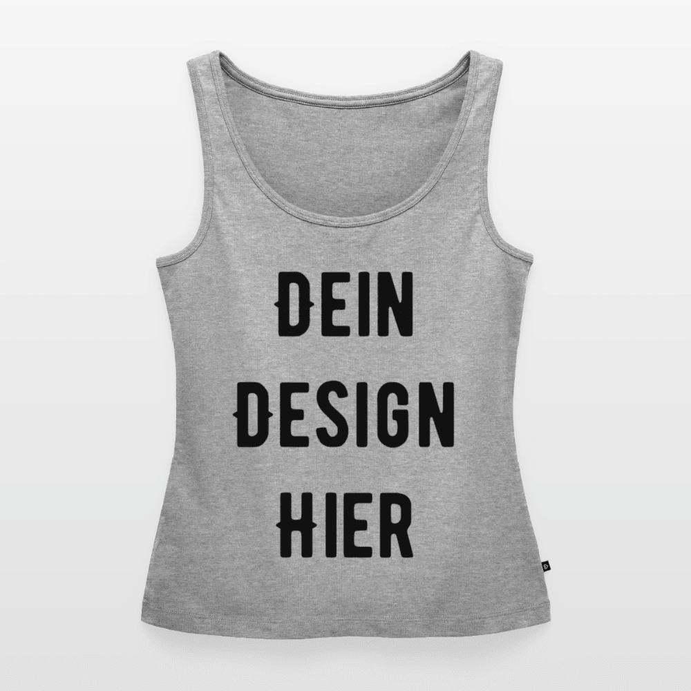 Frauen Premium Bio Tank Top - Grau meliert