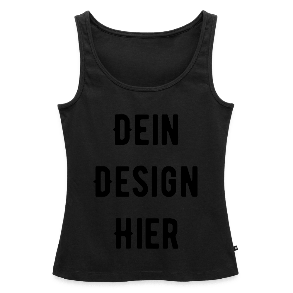 Frauen Premium Bio Tank Top - Schwarz
