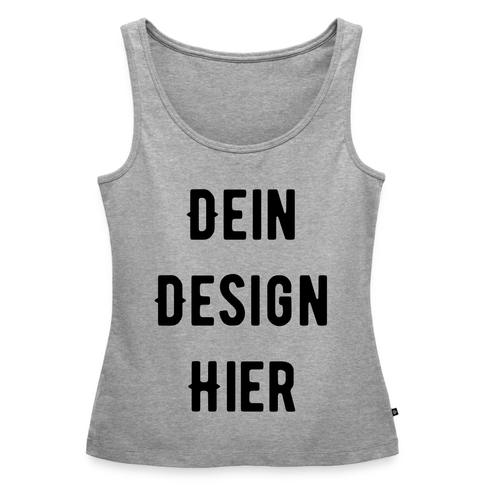 Frauen Premium Bio Tank Top - Grau meliert