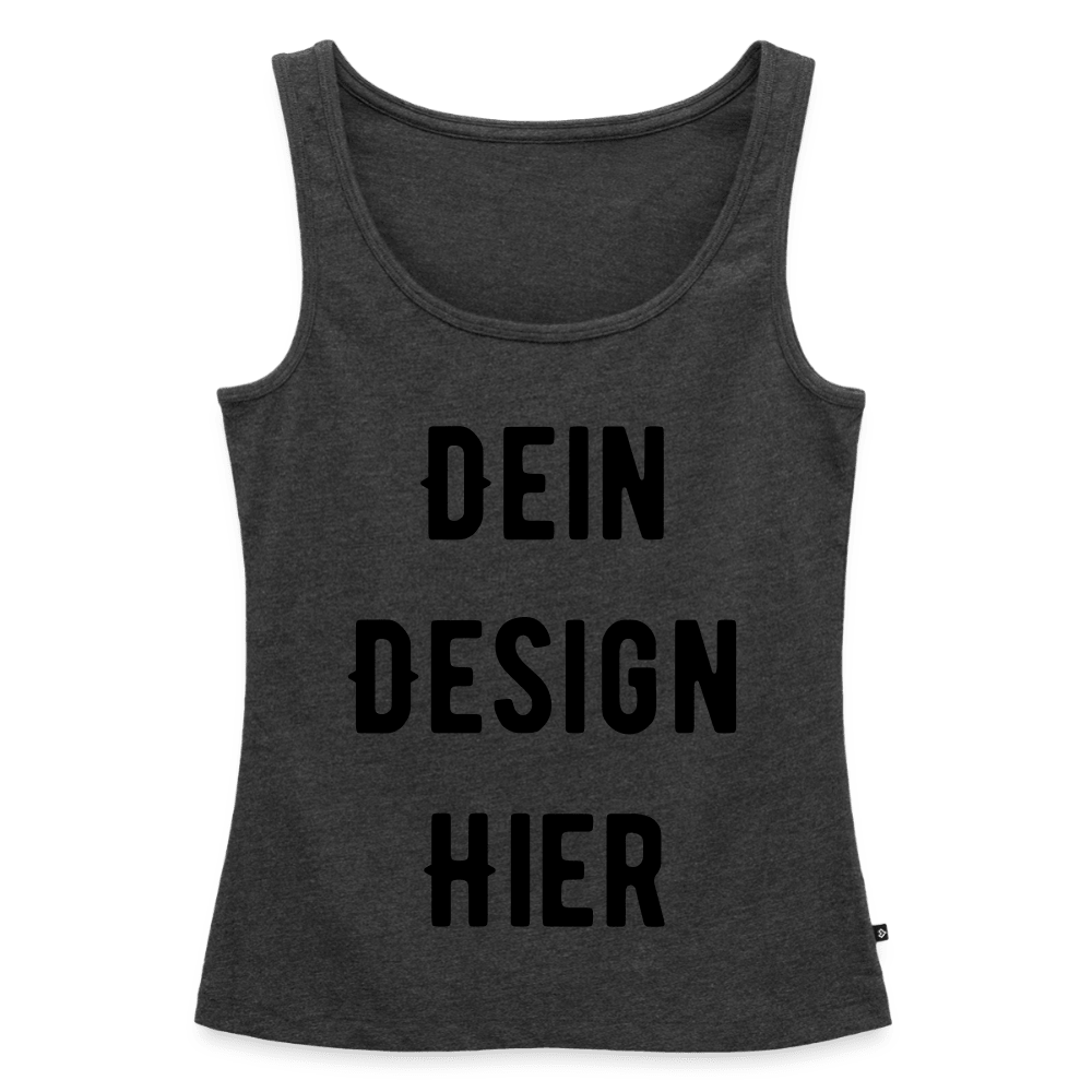 Frauen Premium Bio Tank Top - Anthrazit meliert