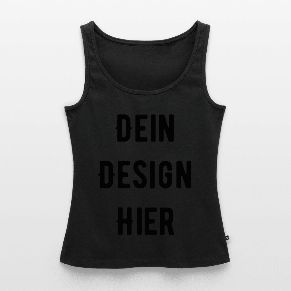 Frauen Premium Bio Tank Top - Schwarz