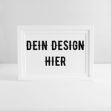 Gerahmtes Poster (37 × 27 cm) - Weiß
