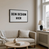 Gerahmtes Poster (69 × 49 cm) - Schwarz