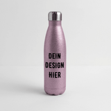 Glitzer Edelstahl Thermosflasche - Pink Glitzer