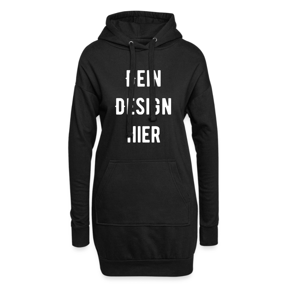 Hoodie-Kleid - Schwarz