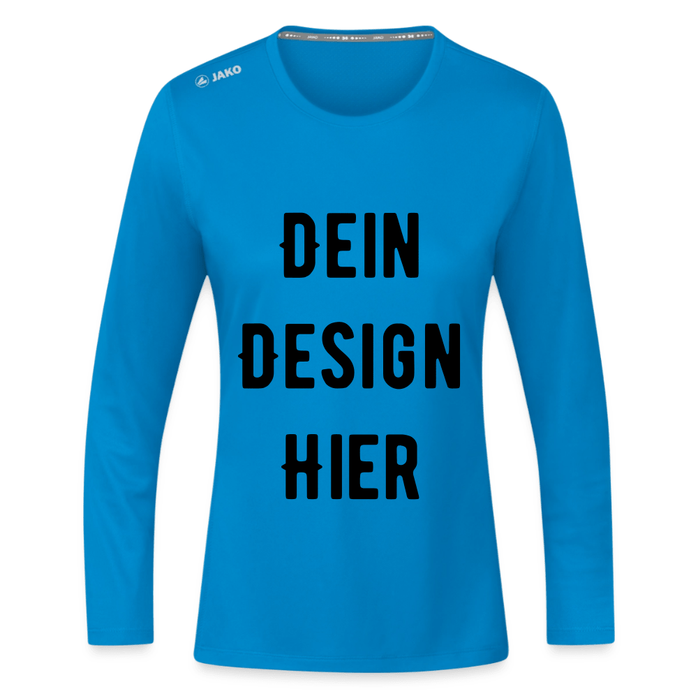 JAKO Frauen Longsleeve Run 2.0 - Saphirblau