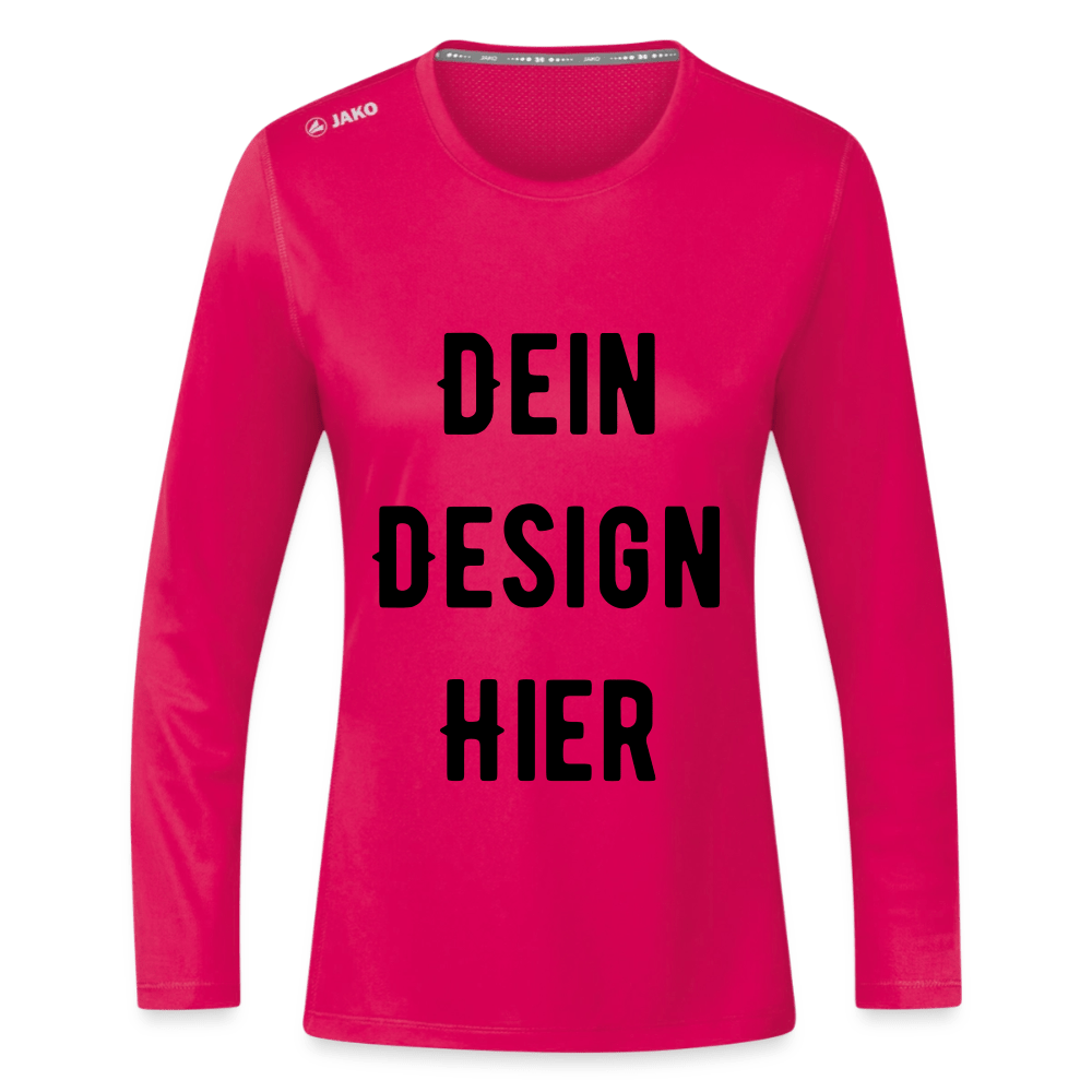 JAKO Frauen Longsleeve Run 2.0 - dunkles Pink