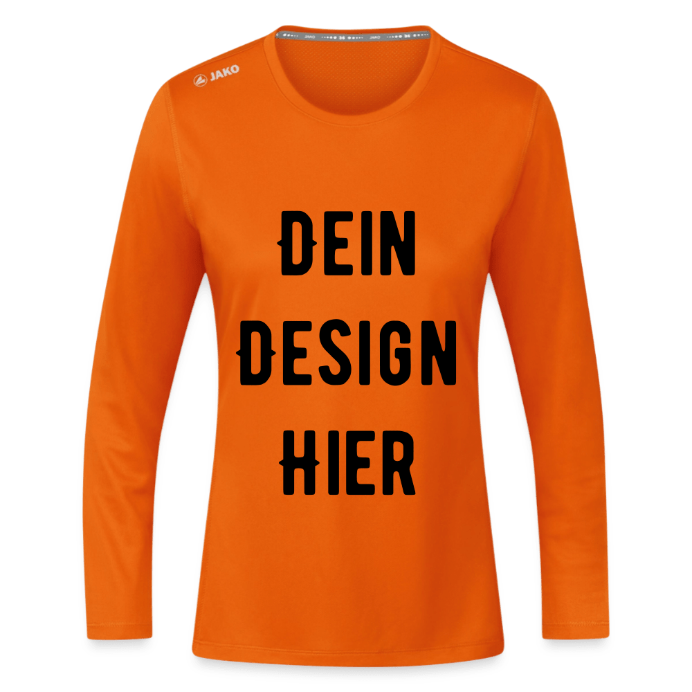 JAKO Frauen Longsleeve Run 2.0 - Neonorange