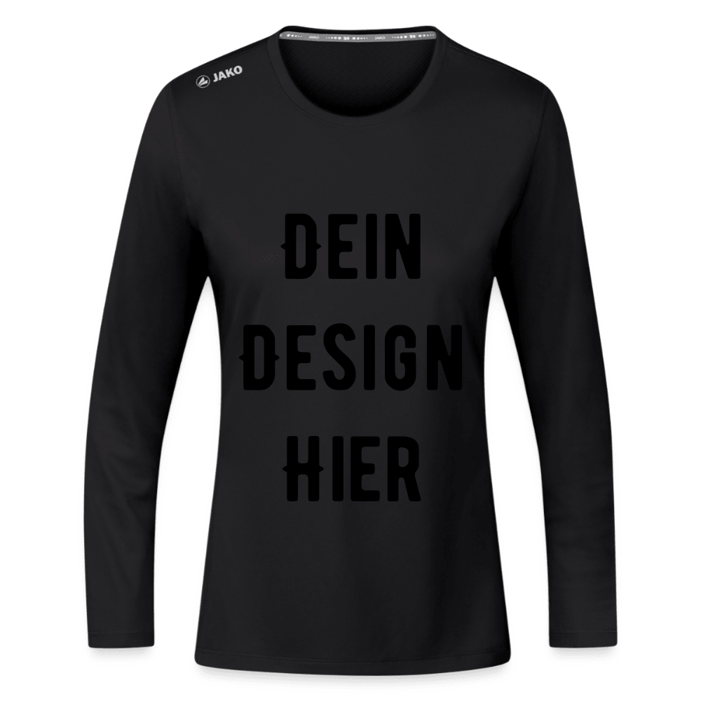 JAKO Frauen Longsleeve Run 2.0 - Schwarz