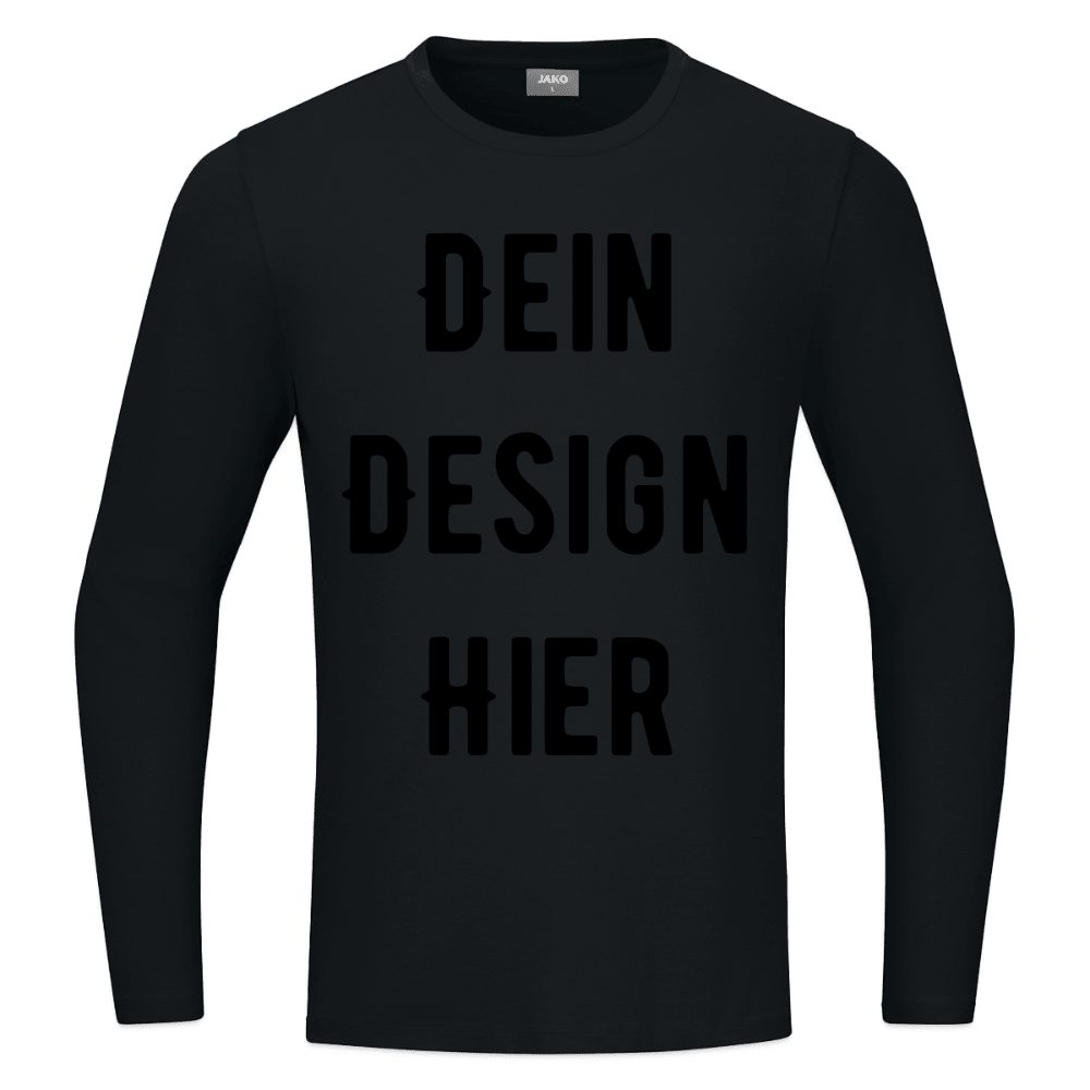 JAKO Longsleeve Organic - Schwarz