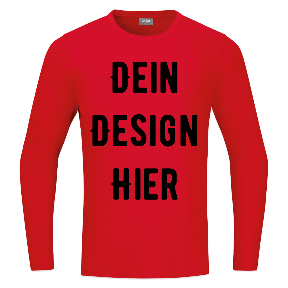 JAKO Longsleeve Organic - Rot