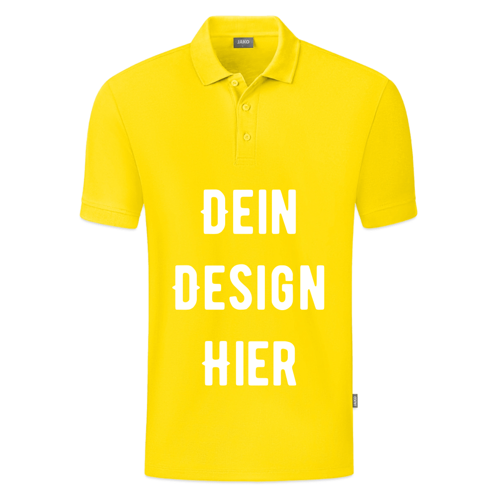 JAKO Männer Polo Organic - Gelb