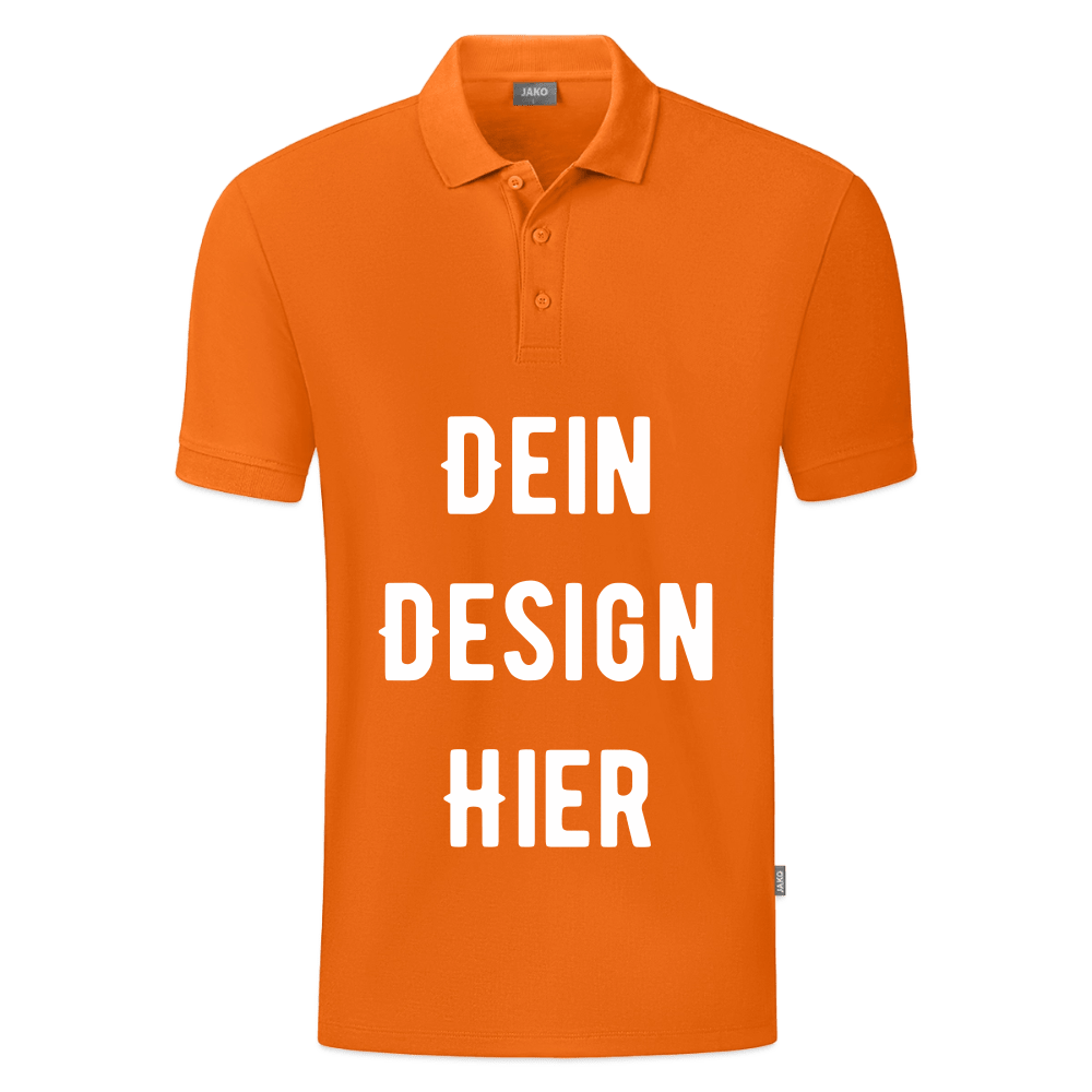 JAKO Männer Polo Organic - Neonorange