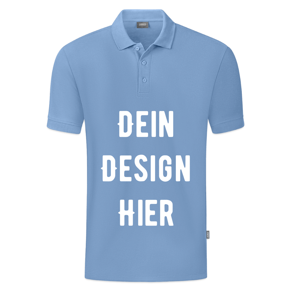 JAKO Männer Polo Organic - Sky