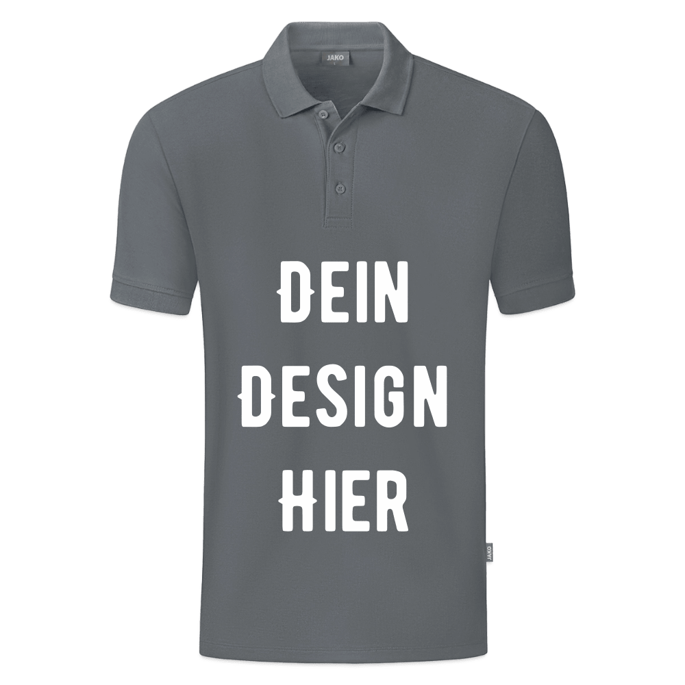 JAKO Männer Polo Organic - Grau