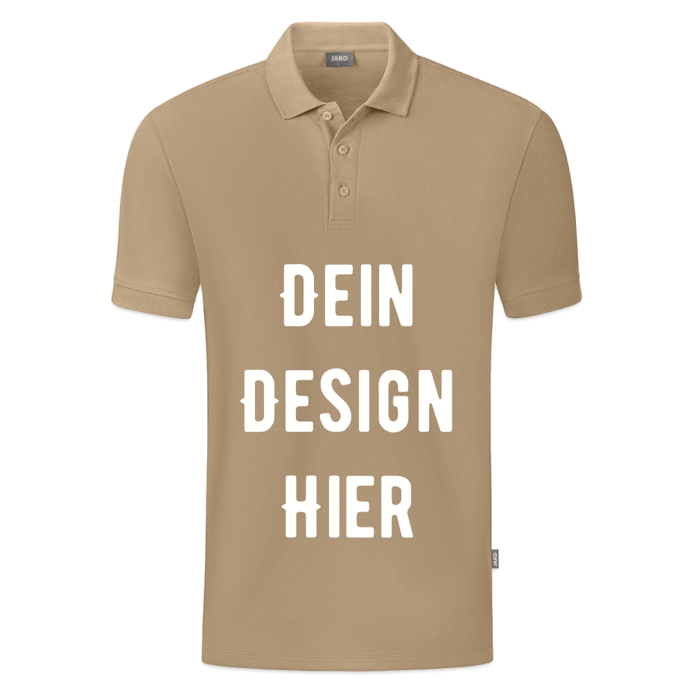 JAKO Männer Polo Organic - Beige