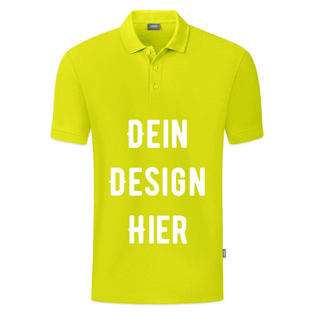 JAKO Männer Polo Organic - Limettengrün