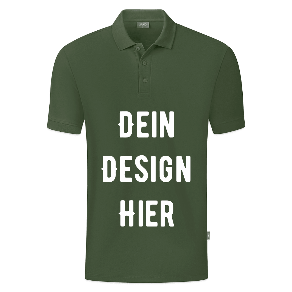 JAKO Männer Polo Organic - Tannengrün
