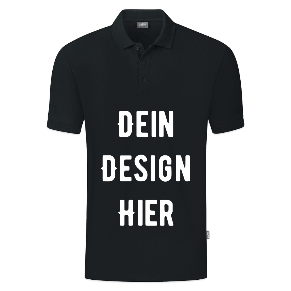 JAKO Männer Polo Organic - Schwarz