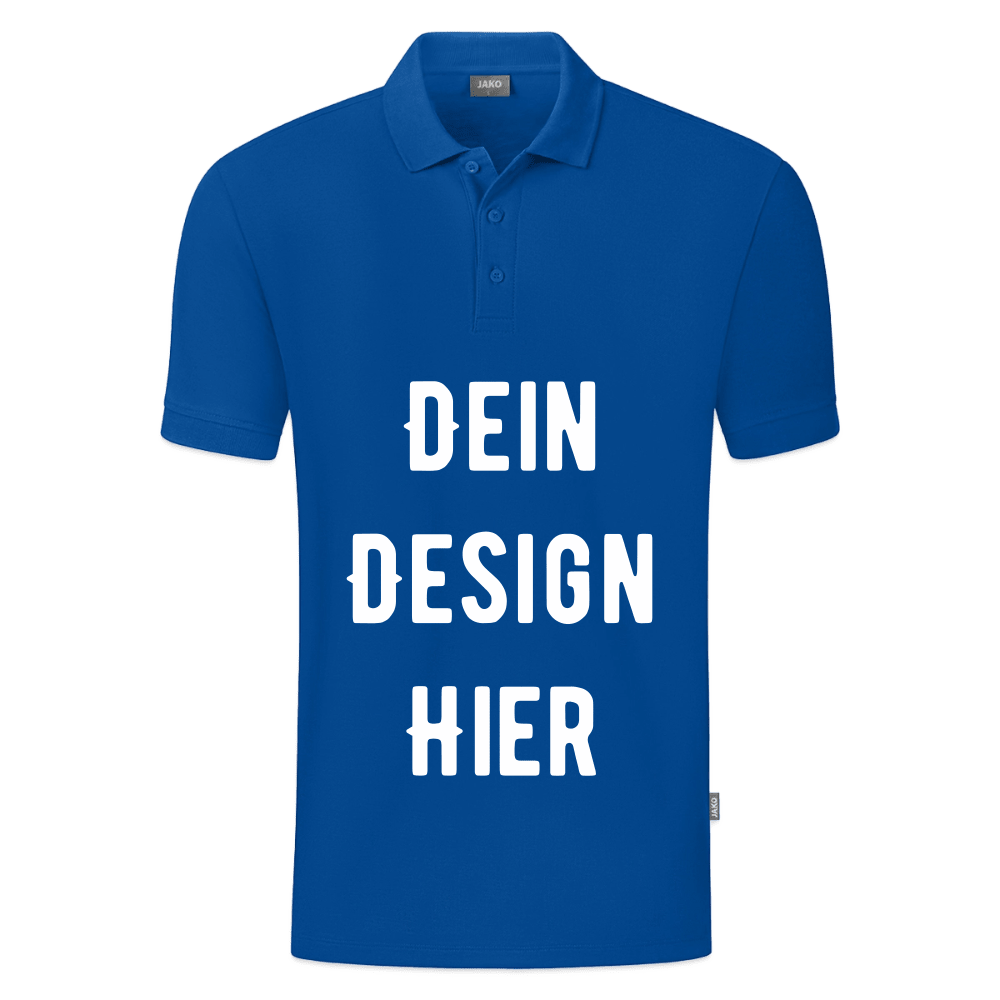 JAKO Männer Polo Organic - Blau