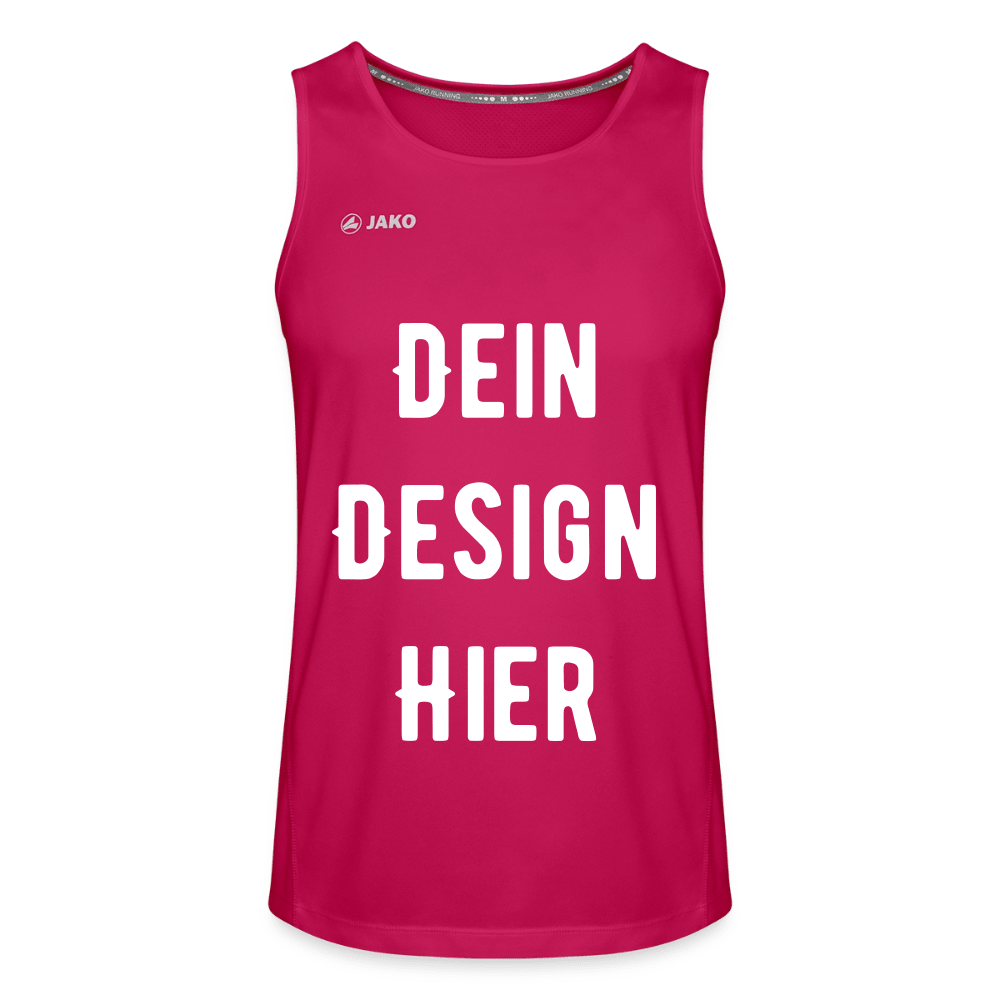 JAKO Männer Tanktop Run 2.0 - dunkles Pink