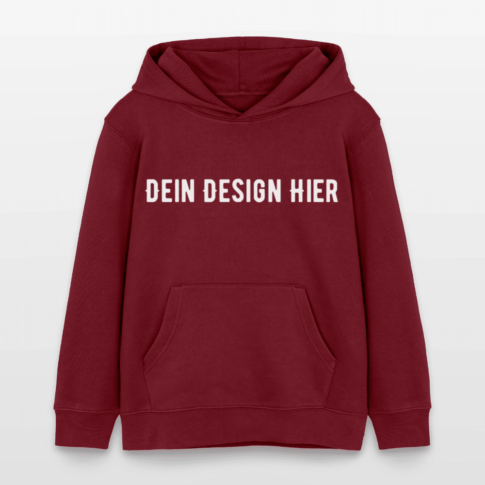 Kinder Bio-Hoodie Mini Cruiser - Burgunderrot