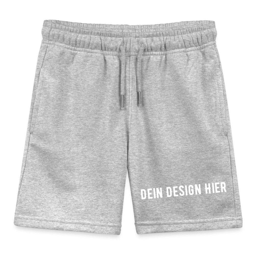 Kinder Bio-Joggingshorts - Grau meliert