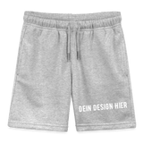 Kinder Bio-Joggingshorts - Grau meliert