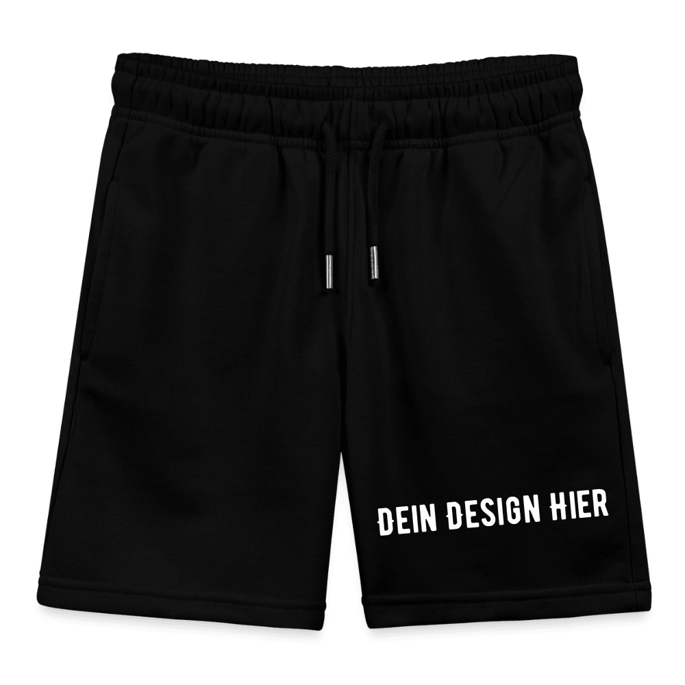 Kinder Bio-Joggingshorts - Schwarz