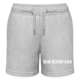 Kinder Bio-Joggingshorts - Grau meliert