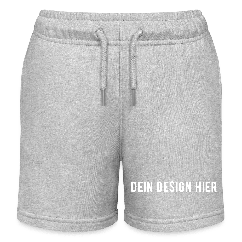Kinder Bio-Joggingshorts - Grau meliert