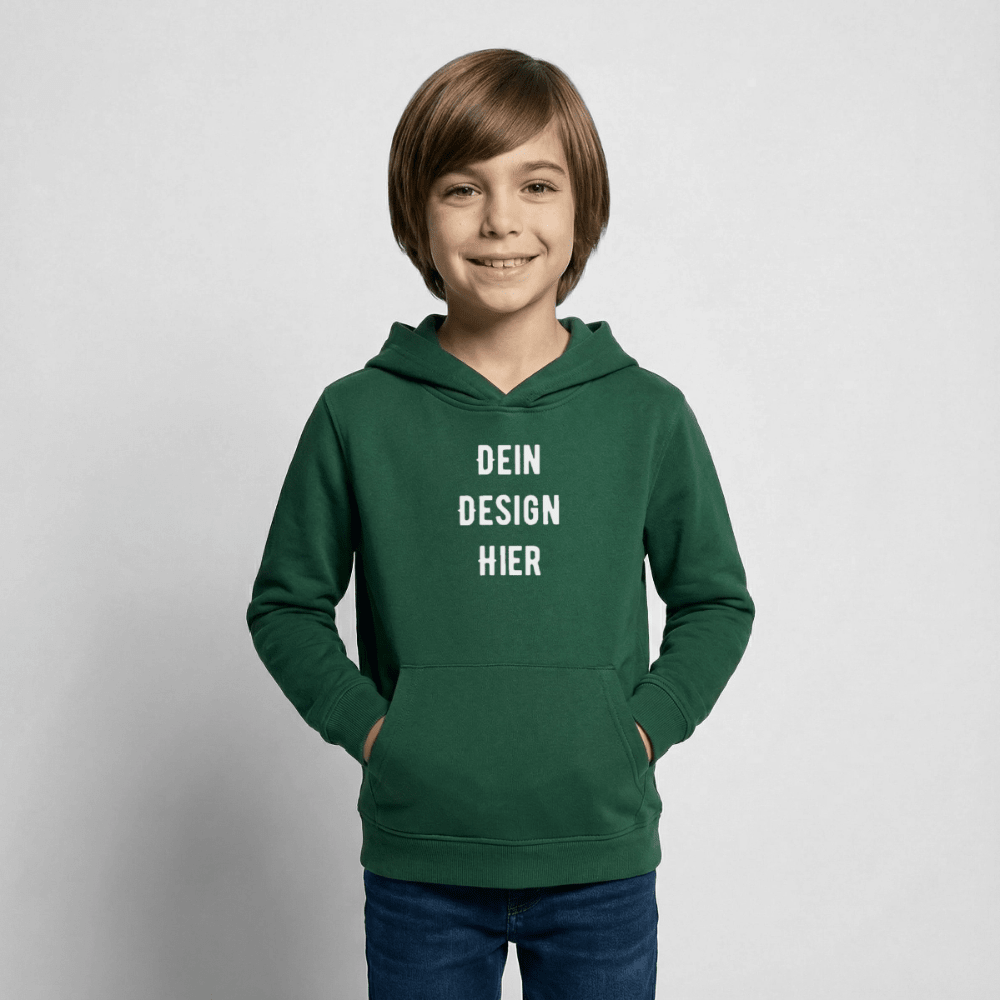Kinder Hoodie - Flaschengrün