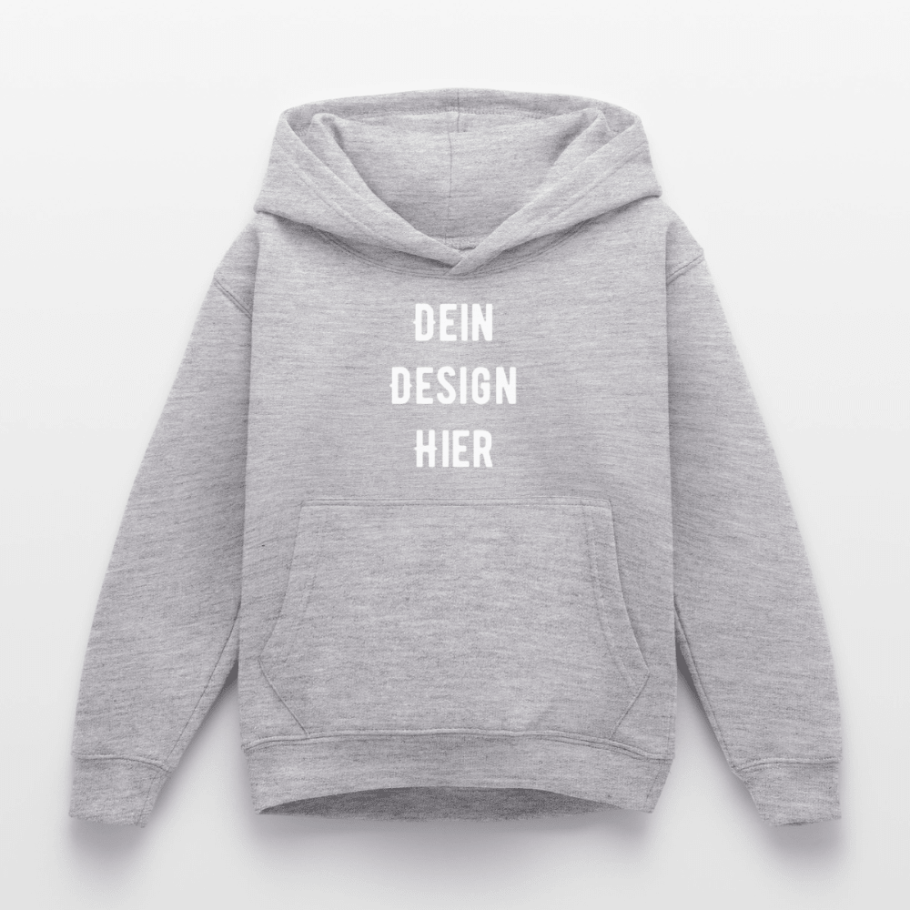 Kinder Hoodie - Hellgrau meliert