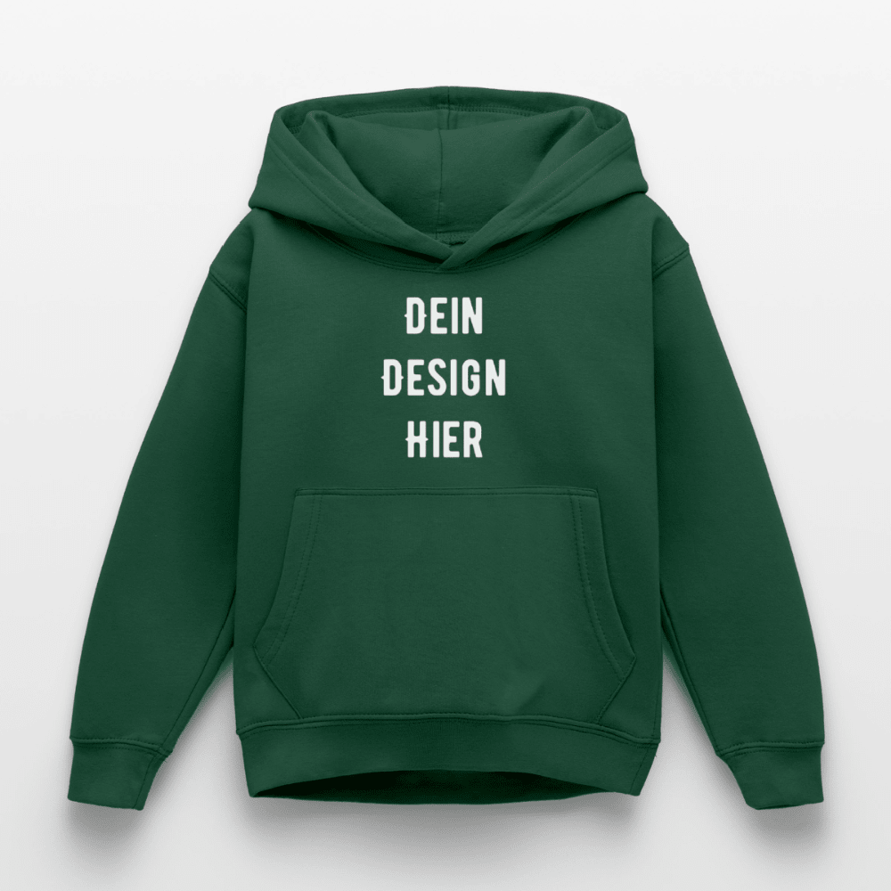 Kinder Hoodie - Flaschengrün