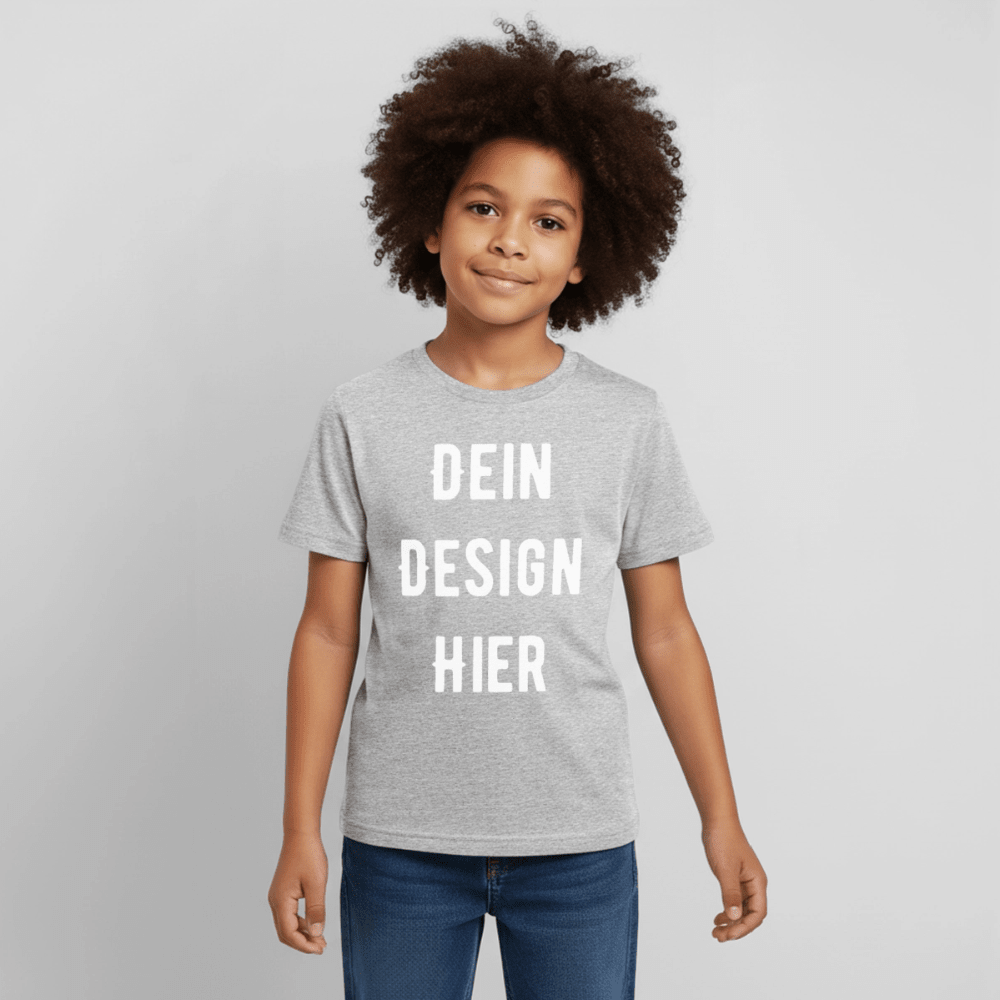 Kinder T-Shirt - Grau meliert