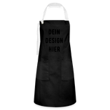Kontrastschürze - Schwarz/Weiß
